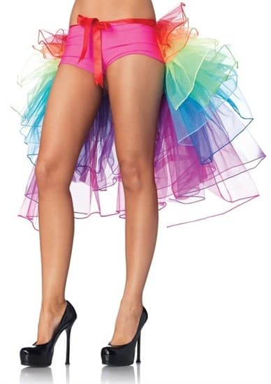Разноцветная юбка-хвост на ленте - фото 11482