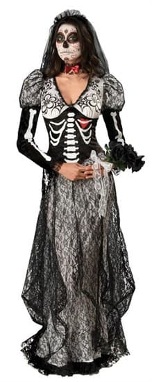 Кружевное платье в пол мертвой невесты - фото 12117