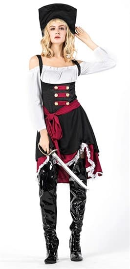 Карнавальный костюм пиратки. Сабля в подарок. - фото 17288