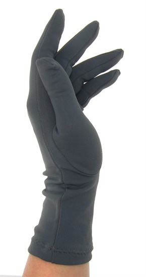 Летние перчатки трикотаж масло. Темно-серый - фото 19937