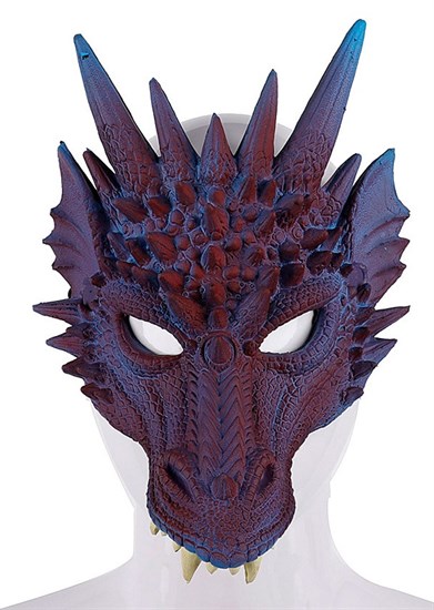 Маска дракона 3D. Сине-фиолетовый - фото 22925