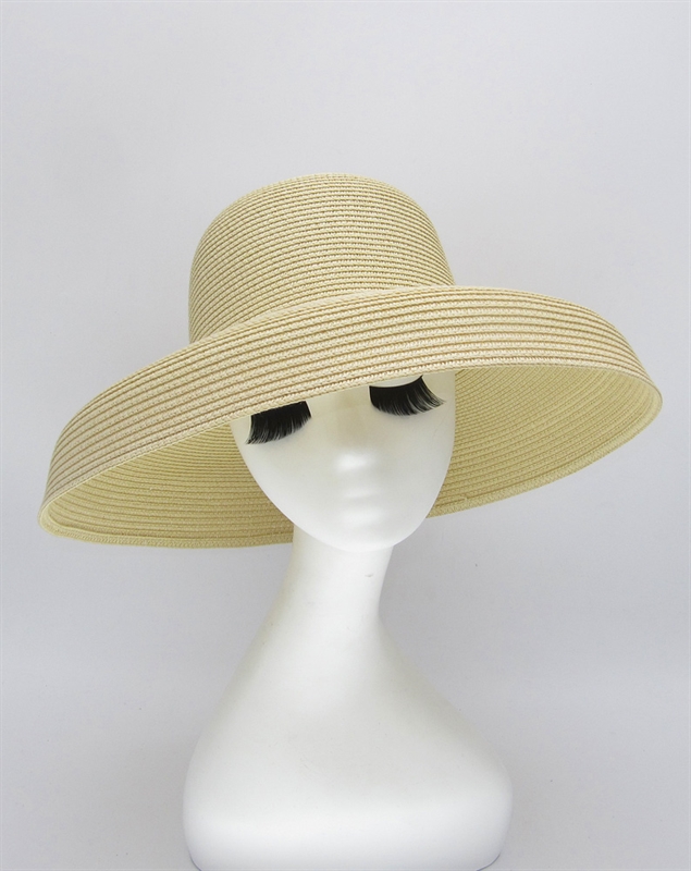 Шляпа летняя с полями в стиле Диор. Бежевый - фото 23719