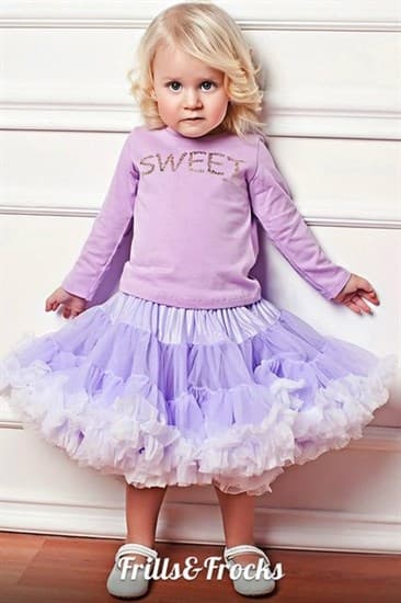 Пышная юбка Frills&amp;Frocks светло-фиолетовая - фото 9089