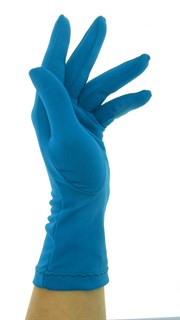 Летние перчатки трикотаж масло. Зеленовато-голубые