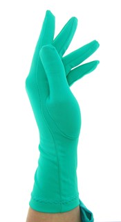 Летние перчатки трикотаж масло. Зеленые