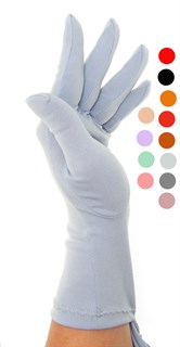 Трикотажные тонкие перчатки. Разные цвета - фото 20104