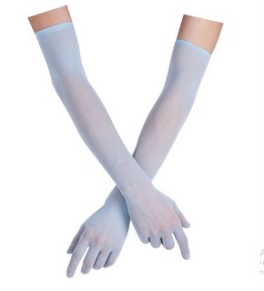 Длинные капроновые перчатки - фото 21090