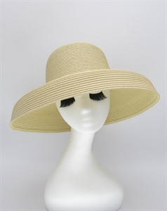 Шляпа летняя с полями в стиле Диор. Бежевый