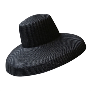 Шляпа летняя с полями. Черный