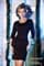 Элегантное черное платье с кружевной спиной - фото 10275