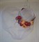 Плетеная шляпка цилиндр с вуалью и красными цветами - фото 10583