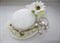 Белая шляпка цилиндр с цветами Флора - фото 10746