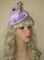 Фиолетовая шляпка цилиндр с цветами Флора - фото 10767