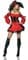 Карнавальный костюм пиратки. Красное платье с черным велюром - фото 11914