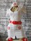 Белая медсестра с красным ремнем и подвязками - фото 12097