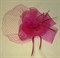 Розовая шляпка с вуалью и бантом из регилина - фото 12211