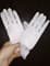 Гипюровые короткие перчатки с рюшей. 6-13 лет. Белые - фото 13966