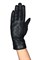Сенсорные короткие перчатки экокожа и экозамша. Черные - фото 14178