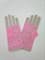 Короткие кружевные перчатки митенки. Розовые - фото 14362