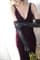 Длинные черные перчатки, тонкое вязаное кружево - фото 14834