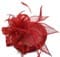 Шляпка из соломки Вивиан. Красная - фото 15070