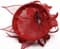 Шляпка из соломки Вивиан. Красная - фото 15071