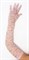 Длинные перчатки гипюр. Розовые - фото 15999