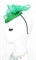 Шляпка таблетка с объемным бантом Аманда. Зеленая - фото 16060