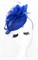 Шляпка из соломки Вивиан. Ярко-синяя - фото 16602