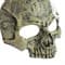 Мягкая полумаска черепа 3D желтая - фото 16914