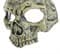 Мягкая полумаска черепа 3D желтая - фото 16915