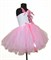 Праздничное светло-розовое платье для девочек Розовый зайчик - фото 17671