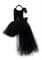 Черное нарядное детское платье из фатина со шлейфом - фото 17718