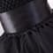 Черное нарядное детское платье из фатина со шлейфом - фото 17719