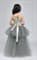 Серое пышное детское платье в пол из фатина - фото 18018