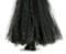 Черное детское пышное платье в пол с блестками - фото 18083