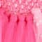 Ярко-розовое детское пышное платье в пол с блестками - фото 18104