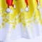 Новогоднее детское желтое платье Весёлый Санта - фото 18245
