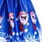 Новогоднее детское синее платье Весёлый Санта - фото 18277