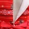 Новогоднее детское красное платье с ярким винтажным принтом - фото 18332