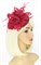 Шляпка с большим перьевым цветком Беатрис. Марсала - фото 19493
