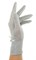 Летние перчатки со сборкой. Кружево+трикотаж. Серые - фото 19692