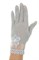Летние перчатки сенсорные с прозрачной вставкой. Гипюр+трикотаж. Серые - фото 19723