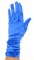 Атласные перчатки со сборками 3/4. Ярко-голубые - фото 21633