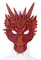 Маска дракона 3D.  Красная - фото 22889