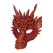 Маска дракона 3D.  Красная - фото 22890