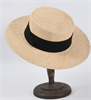 4574. Летняя шляпка канотье с широкими полями из соломки - фото 23840