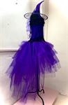 Карнавальный костюм ведьмы с асимметричной юбкой. Фиолетовый - фото 24178