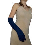 Перчатки длинные зимние с бисером. Темно-синий, р. 7,5 - фото 24391