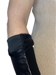 Перчатки длинные зимние черные с экокожей, р. 6,5 - фото 24400